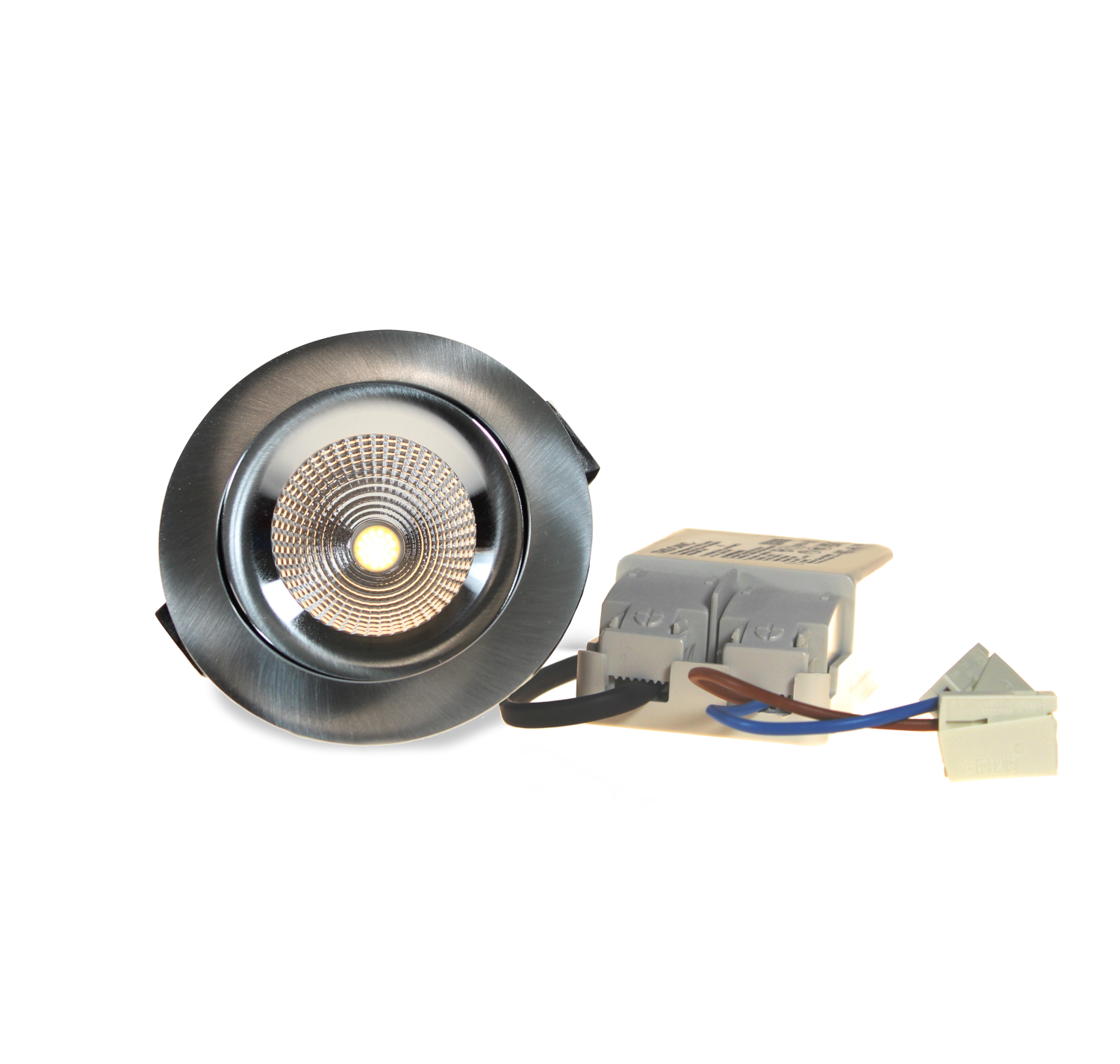 Beluga One4all LED-Set 6.5W alu Phasenschnitt [MM]-707lm 4000K CRI90 36° IP44 Ø68-83/90mm steckfertig-Produktbild