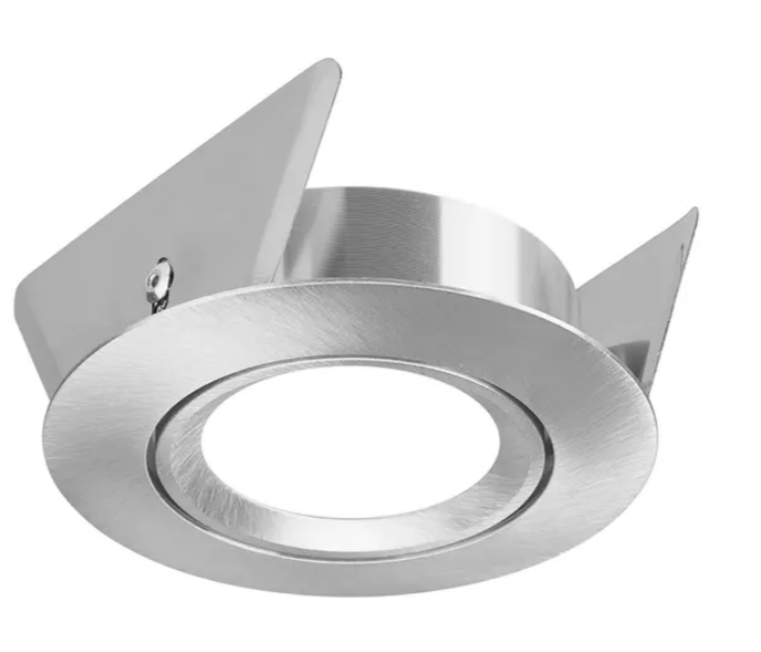 Einbauleuchte alu gebürstet, schwenkbar-Blattfedern Ø80mm/92mm-Produktbild