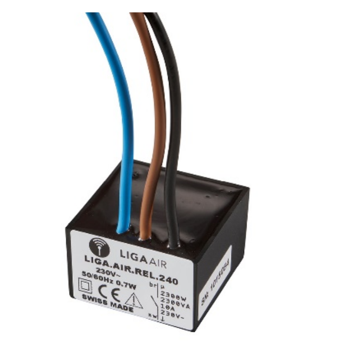 Casambi Schaltrelais 2300W 230V/10A-LxBxH 35x35x22mm IP44-Produktbild