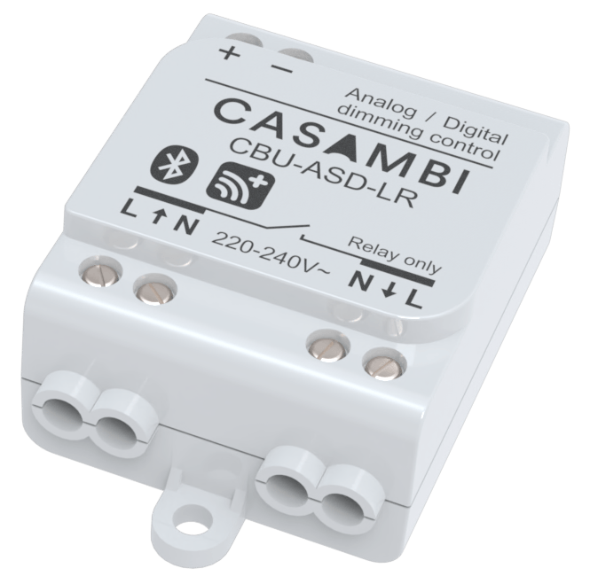 Casambi Controll Unit CBU-ASD Dali / 0-10V 0.6A-LxBxH 56.5x35.8x22.3mm IP20-Produktbild