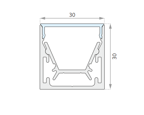 30 x 30 mm-Zweite Zeile Blabla-SchnittBild