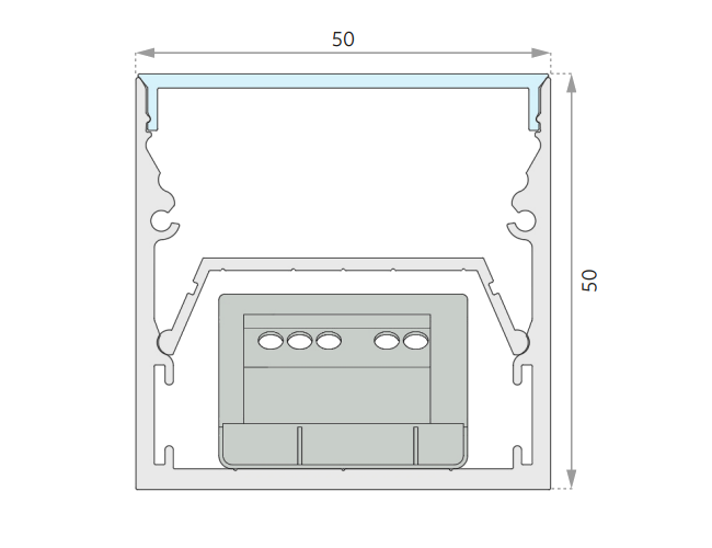 50 x 50mm-Zweite Zeile Blabla-SchnittBild