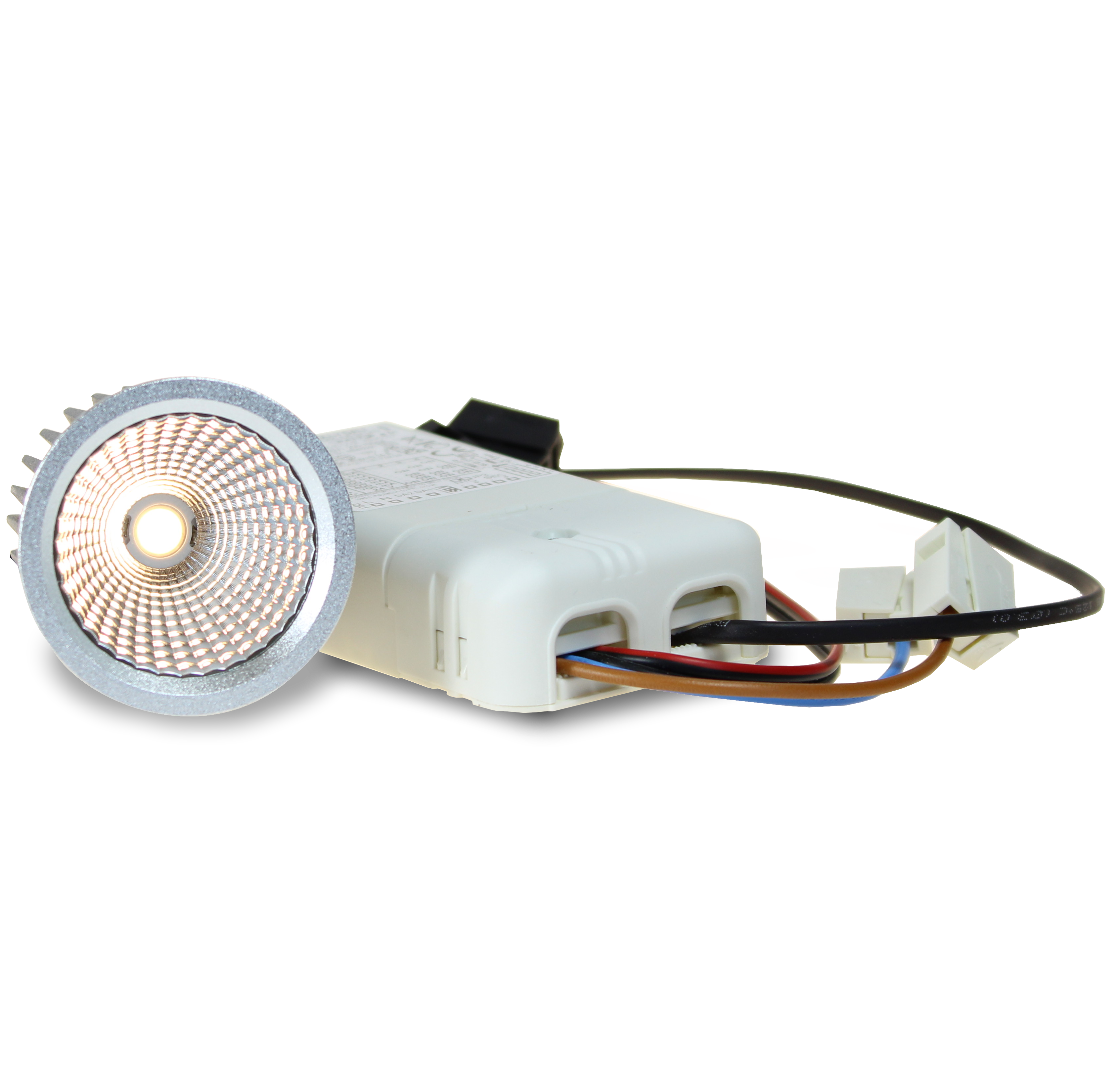 Set Modul und Konverter ohne Leuchte 6.2W 3000K 38° 350mA 686lm-CRI90 dim DALI Steckfertig-Produktbild