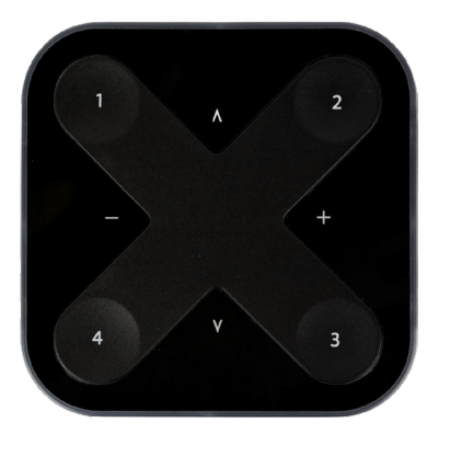 Casambi Xpress Steuerung schwarz Batteriebetrieben Longrange fähig-LxBxH 90x90x12mm IP20-Produktbild