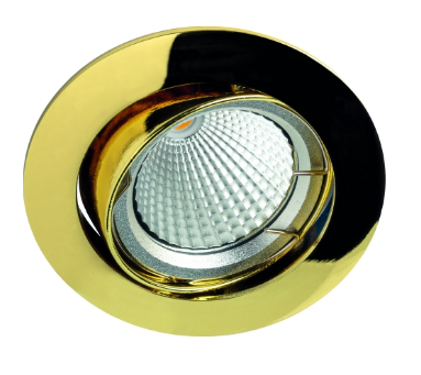 Einbauspot Alu gold schwenkbar Bajonett-GU5,3 Ø68/83mm Torsionsfeder (ru5537-3)-Produktbild