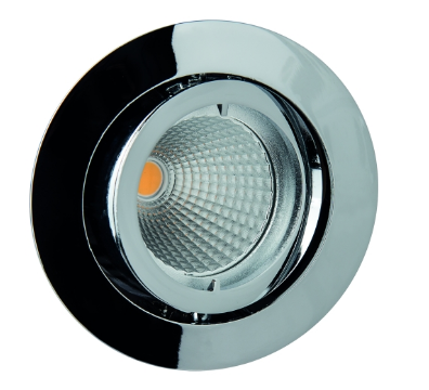 Einbauleuchte chrom schwenkbar Bajonett-GU5,3 Ø68/83mm Torsionsfeder-Produktbild